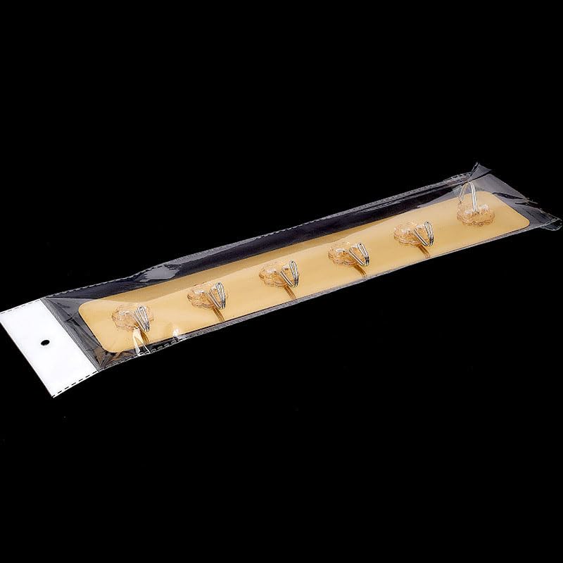 ZIBUYU® Wall Hook 6- in- 1 Sticky Wall Hanger Self-adhesive Clear PVC Metal Hook Rack Wall Sticky Hook Strip No-Drill Wall Hook Organizer Peel-and-Stick Hanging Rack for Wardrobe, Bathroom, Kitchen ZIBUYU® Wall Hook 6- in- 1 Sticky Wall Hanger Self-adhesive Clear PVC Metal Hook Rack Wall Sticky Hook Strip No-Drill Wall Hook Organizer Peel-and-Stick Hanging Rack for Wardrobe, Bathroom, Kitchen